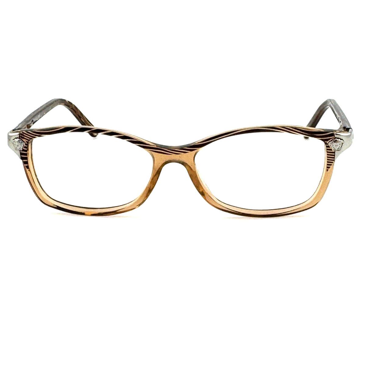 VERSACE Eyeglasses Frames Brown Clear Silver RAP8804aa RC007  display picture 3