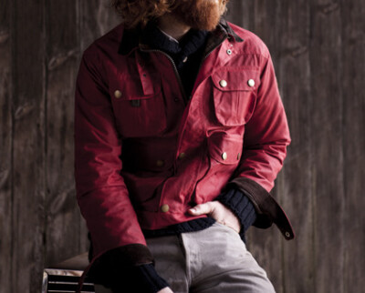 Peregrine Red TT Wax Jacket Trials Coat made in England XS-S