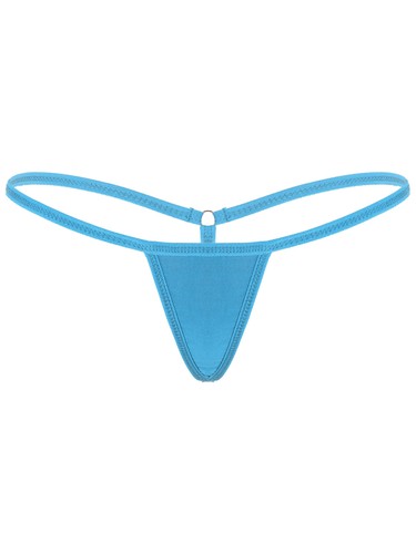 Ropa interior sexy de cuerda en G para mujer tanga calzoncillos lencería íntimos de altura baja - Imagen 131 de 190