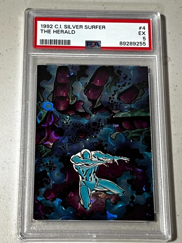 1992 Comic Images #4 Silver Surfer The Herald PSA 5 EX Vintage Marvel Comic