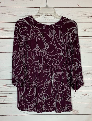 Akemi + Kin Anthropologie Women's S Small Purple Dolman Sleeve Soft Top Shirt - Picture 8 of 11