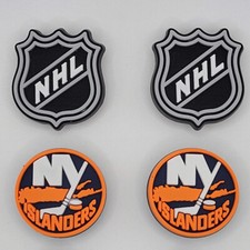 NHL New York Islanders Hockey Team For Crocs Shoe Charms - 4 Pieces