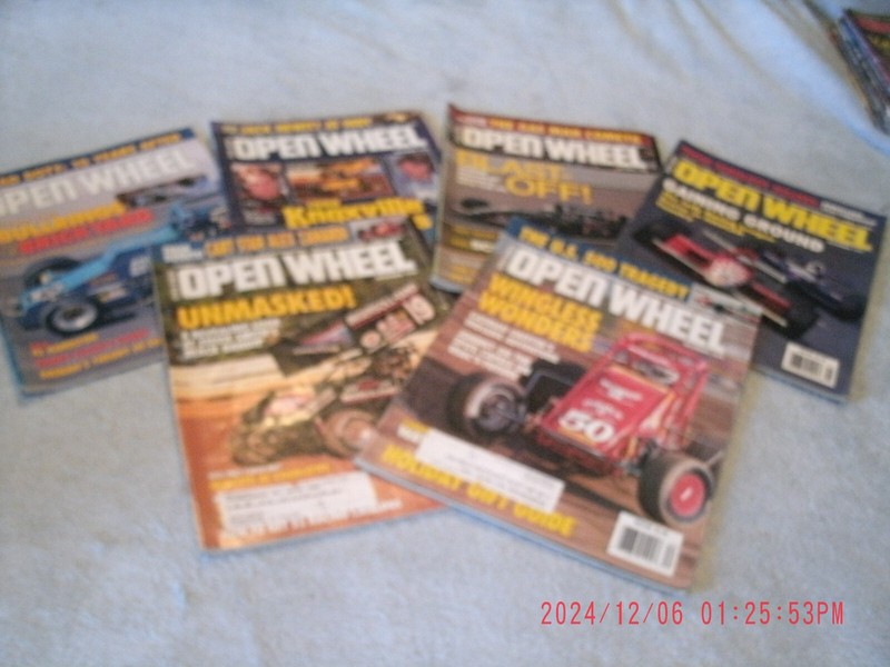 6 - OPEN WHEEL MAGAZINES - Nov. 97', Aug.,Sept.,Oct.,Nov.,Dec. 98'