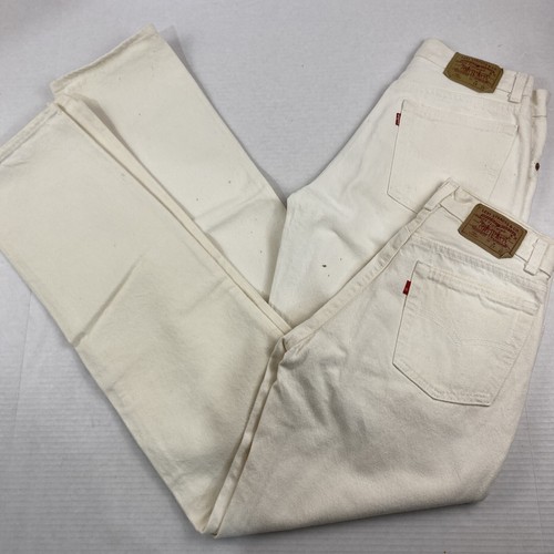 Wholesale Lot of 10 Deadstock Vintage Levi's 701 White Jeans Student Fit-Grade B - Picture 10 of 11