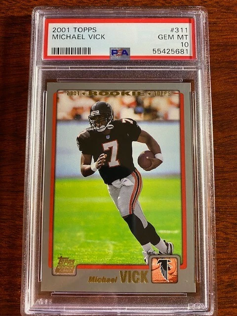 2001 Topps #311 Michael Vick Rookie Card. PSA 10 GEM MINT | eBay