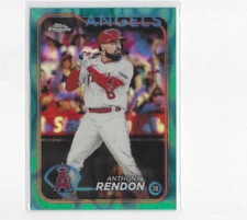 2024 Topps Chrome Aqua Lava Refractor Anthony Rendon #61 #'d 147/199 Angels