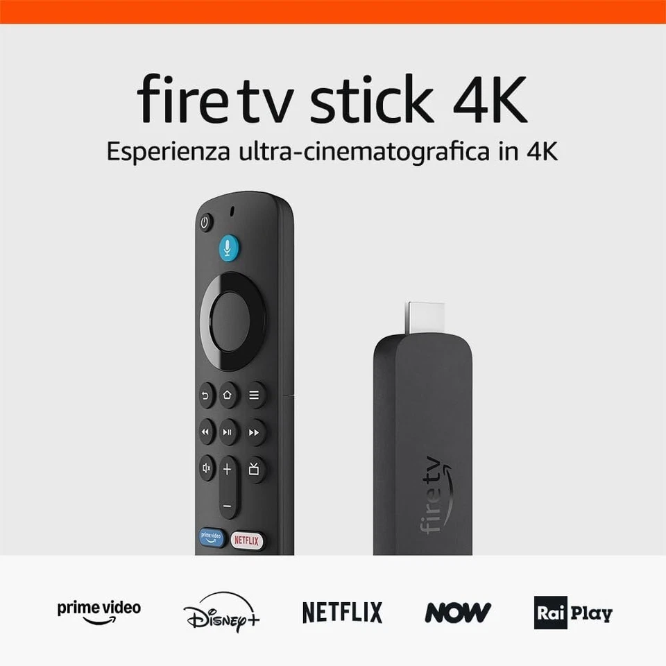 Fire TV Stick 4K Amazon Streaming Wi-Fi 6 Dolby Vision Telecomando Vocale Alexa - Imagen 2 de 4