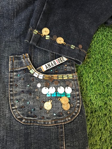 LADIES DENIM JACKET ANABIOSE size 38 - Picture 2 of 6