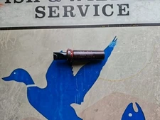 VTG RARE Red Swirl P. S. Olt Crow Call Model V-16 Pekin Illinois