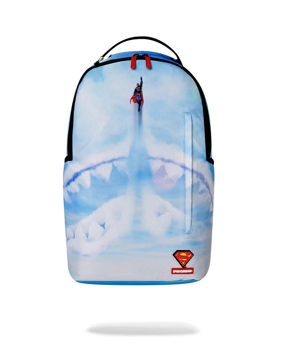 バッグ Sprayground Sprayground Superman On Clouds DLXR B7296 Unisex OS Blue