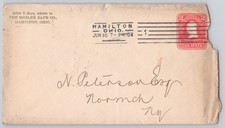 Hamilton, Ohio Mosler Safe Co. return envelope, Un 1904 Postal History
