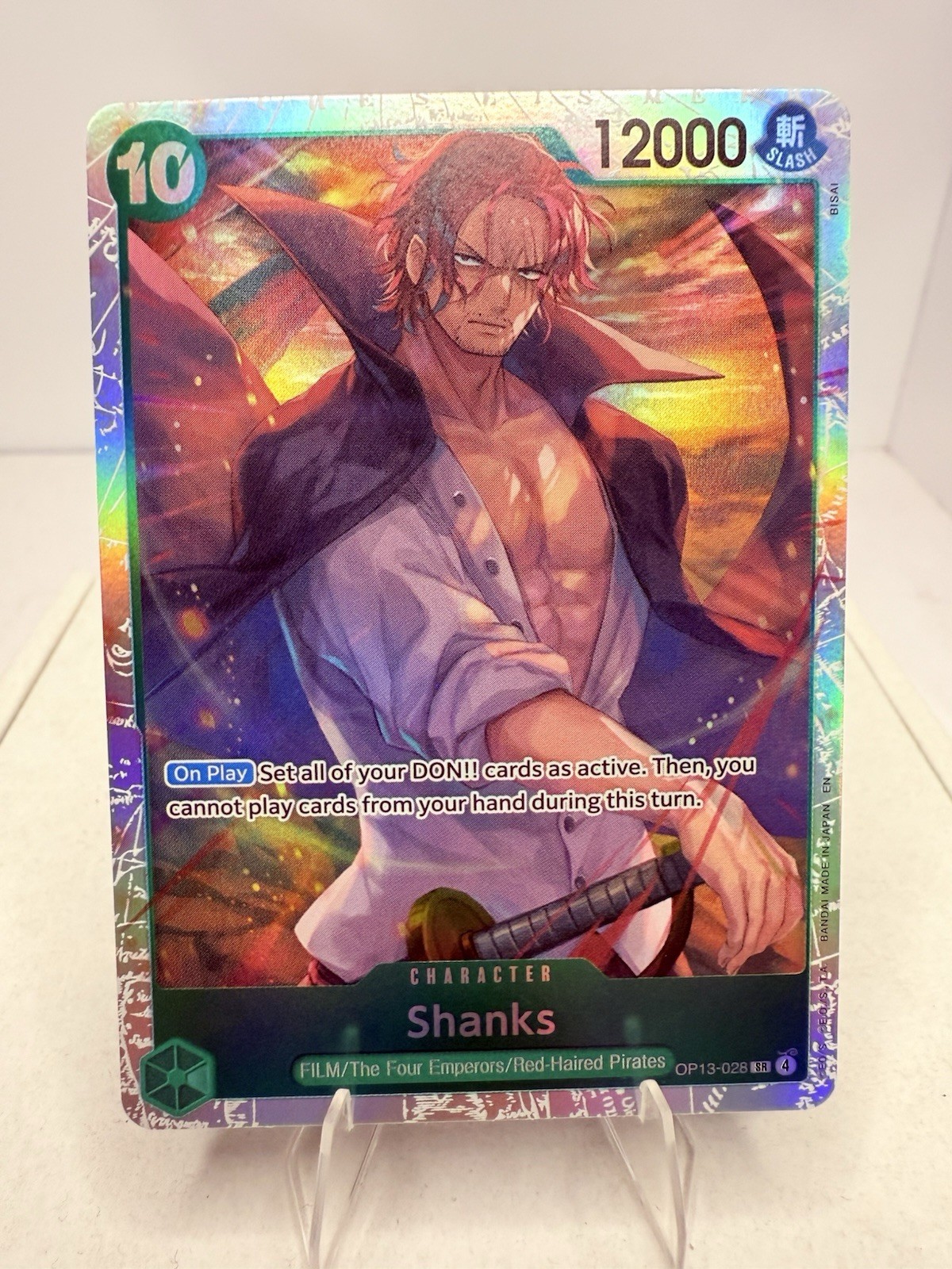 Shanks OP13-028 SR | OP 13 Carrying on His Will | One Piece TCG English