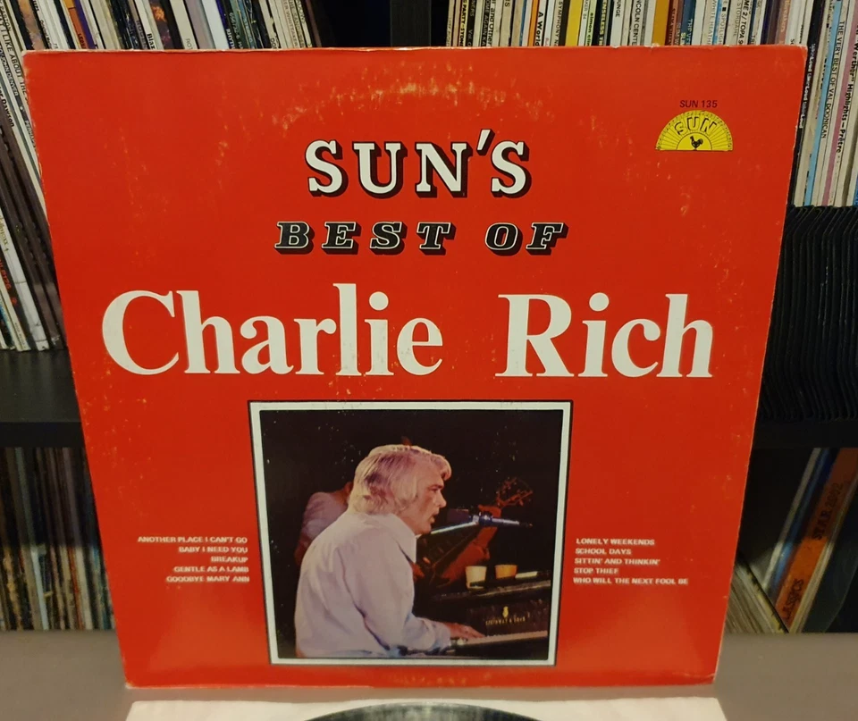 CHARLIE RICH Sun's Best Of Vinyl L.P **1974 USA Press** SUN 135 - VG/VG - Image 2 of 4