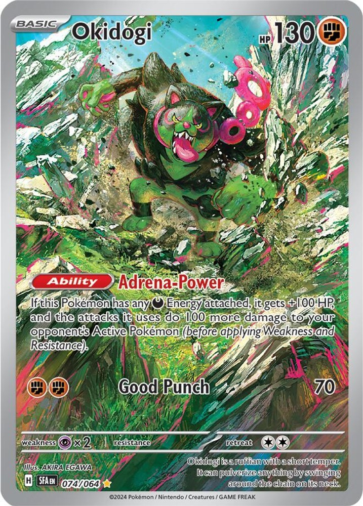 Okidogi 074/064 Illustration Rare SV: Shrouded Fable Pokemon Holofoil NM