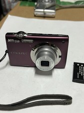 Nikon COOLPIX S3000 12.0MP Digital Camera - Plum