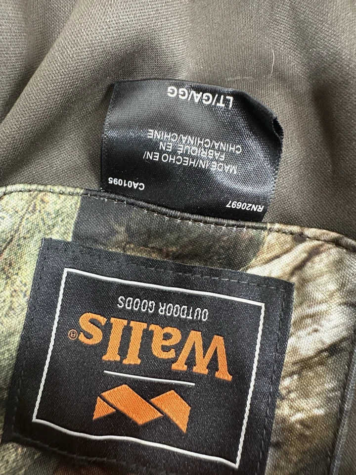 Walls Camo Coveralls Mens Sz Large Tall Hunting Mossy Oak Scentrex Not Insulated - Image 3 of 4