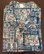 Hawaii Creations Hawaiian Camp Shirt Mens XL Reverse Print Made Hawaii USA Vtg