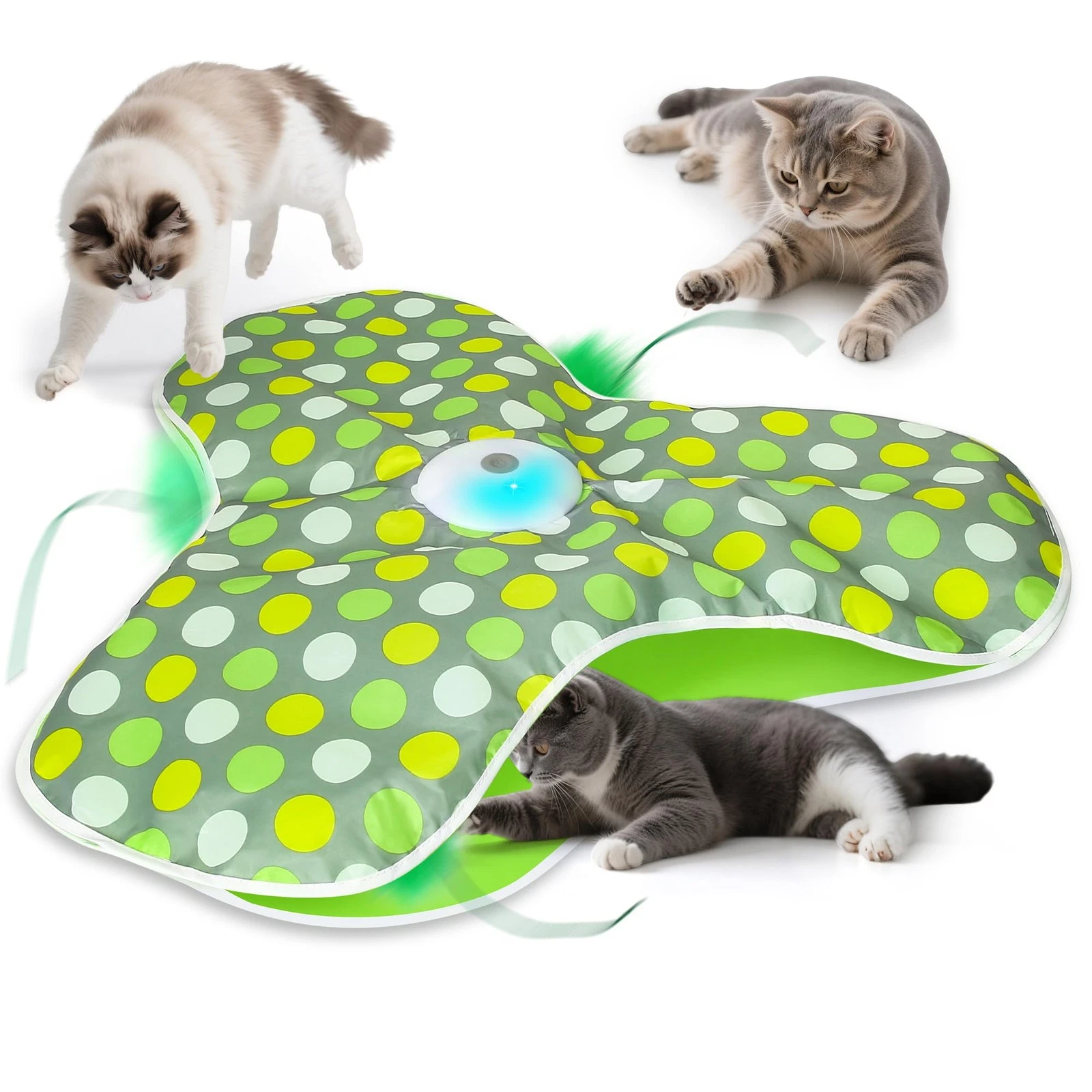 Interactive Cat Toys for Indoor Cats & Kittens - Automatic Hide & Seek Toy wi...