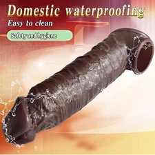 Male Cock-Girth-Enlarger-Enhancer-Penis-Extension-Extender-Sheath-Sleeve-Men Big