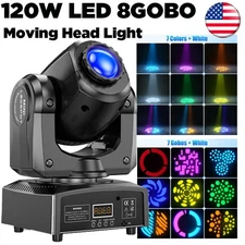 150W LED Moving Head Light RGBW Gobo Beam Stage Spot Lighting DJ Disco Show DMX