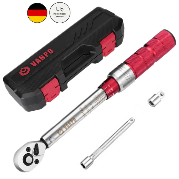 "DrehmomentschlüSsel 1/4\" 3-25 Nm FüR Fahrrad Motorrad, 72 ZäHne, Set VP002"-image