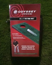 Odyssey Callaway 8' x 1' Quality Golf Putting Practice Mat New In Sealed Box