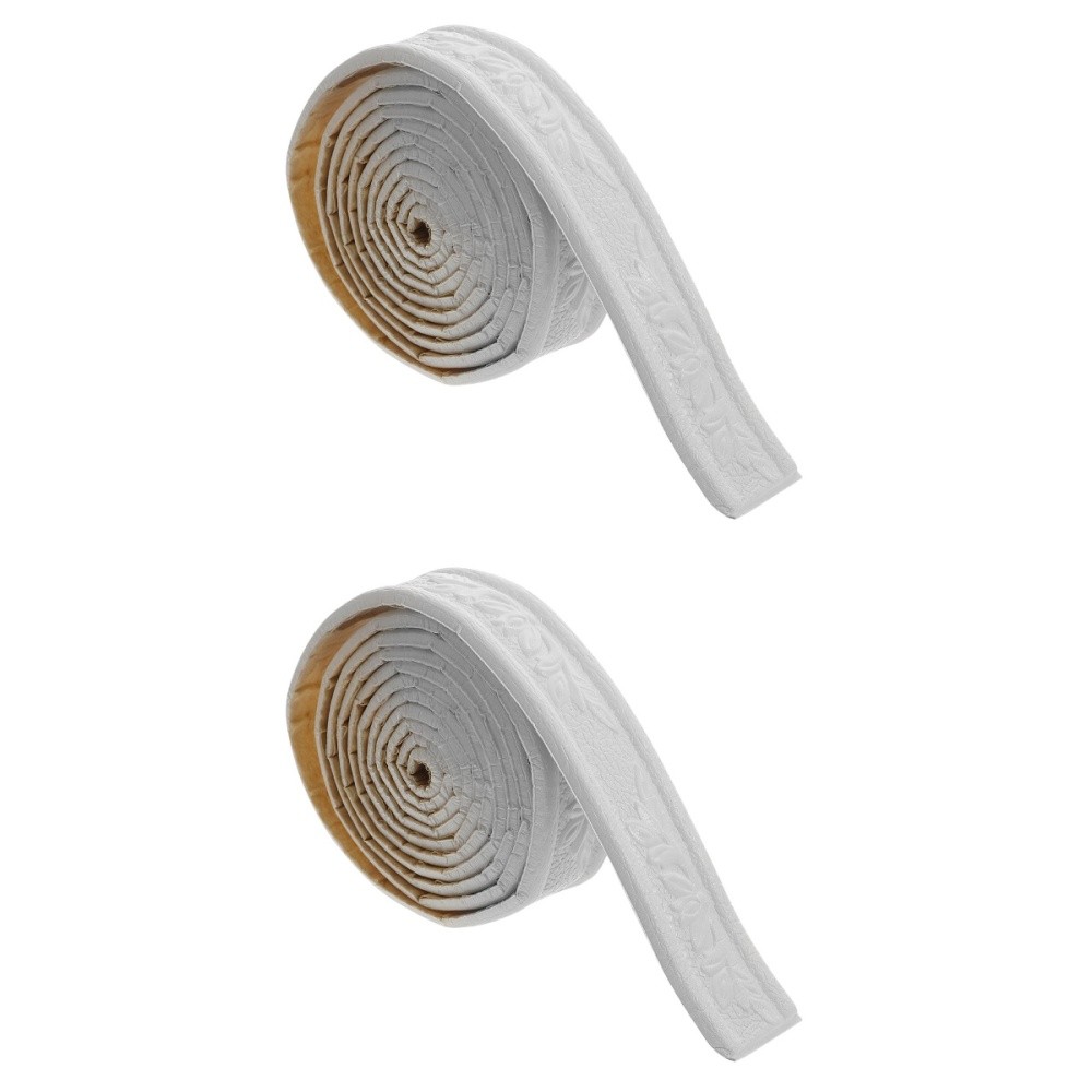 2 Rolls Waistline Sticker Strip Self Adhesive Self-adhesive Wall Trim