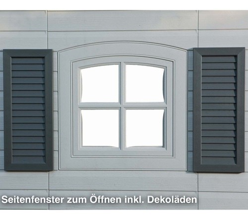 Gerätehaus Geräteschuppen Gartenhaus Gartenschuppen Kunststoff 609x244x244cm - Bild 5 von 7