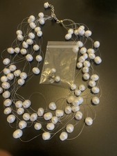 ZENZHU Genuine Freshwater Pearl Necklace & Earrings Set Boxed With Certificate