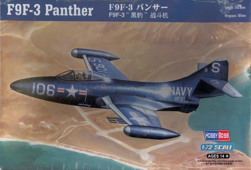 Hobby Boss Models 1/72 GRUMMAN F9F-3 PANTHER JET Jet Fighter *NOS*