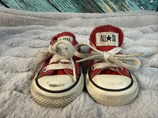 Converse All Star Chuck Taylor Toddler Youth Size 3 Shoes Red Low Sneakers