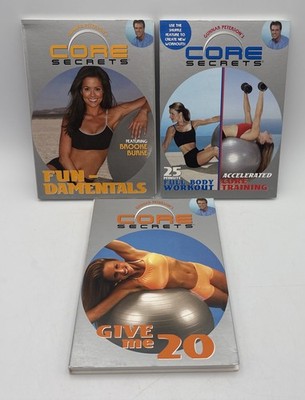 Gunnar Peterson's Core Secrets- 3 DVD Set: Give me 20/Fun-Damentals/Full Body+