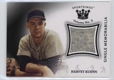2022 Sportkings Volume 3 Single Memorabilia Black Harvey Kuenn #SM-HK 0j9t