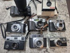 Lot of vintage cameras/35mm and Other Untested Mixed Kodak Zeiss Ikon Argus