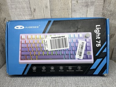 MageGee Light 75 Wireless Mechanical Keyboard,75% Hot Swappable Custom Gaming