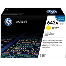 Genuine HP 642A CB402A Yellow Toner Cartridge CP4005 OEM NEW SEALED
