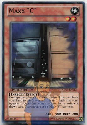 Maxx ''C'' CT09-DE012 Super Rare Limited Edition Moderated Played Yugioh