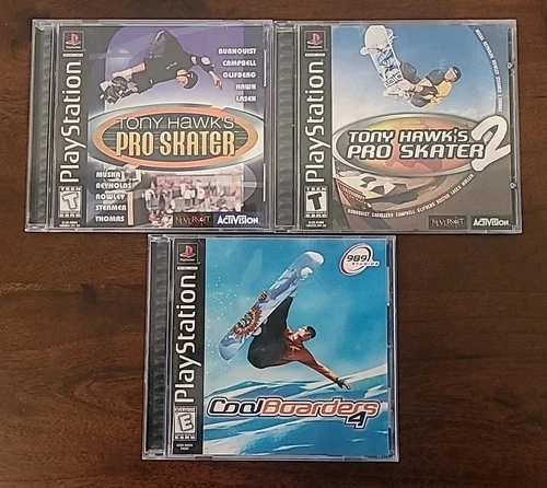 Tony Hawk's Pro Skater 1 & 2 Cool Boarders 4 PS1