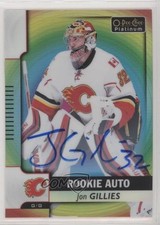 2017 O-Pee-Chee Platinum Rookie Autos Rainbow Color Wheel Jon Gillies Auto n1u