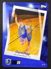 2025 Topps Match Attax Cooper Flagg Rookie Dallas Mavericks In Motion Lenticular