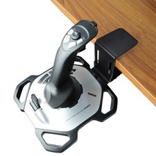 WELLMETE Clamp-on Desk Mount for Flight Sim Joystick-Compatible with Black