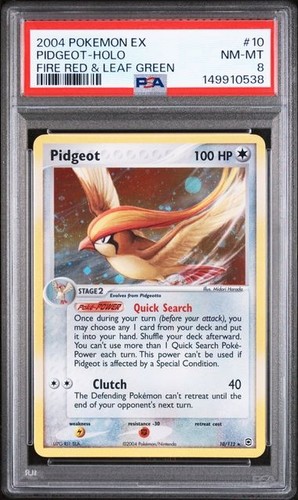 Pidgeot graded PSA 8 for sale on eBay