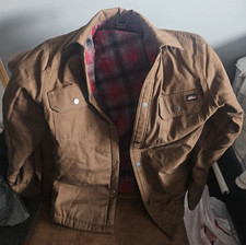 Dickies Brown Duck Lined Work Jacket Button L...