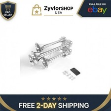 12V/24V Chrome Truck Air Horn Kit - 150DB Loud Train Horns
