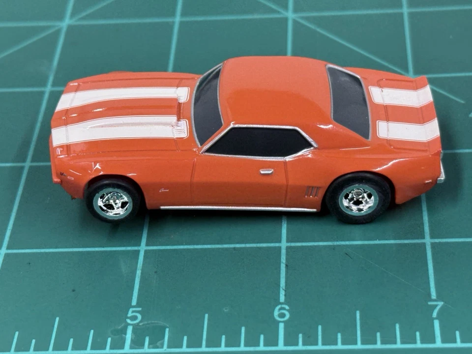 RARE  AFX RACEMASTERS MEGA G, '69 CAMARO Z-28, ORANGE/WHITE,  NEW MInt Set Only - Image 3 of 4