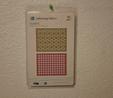 NEW Retired LifeStyles Crafts Embossing 2 Folders - Classic