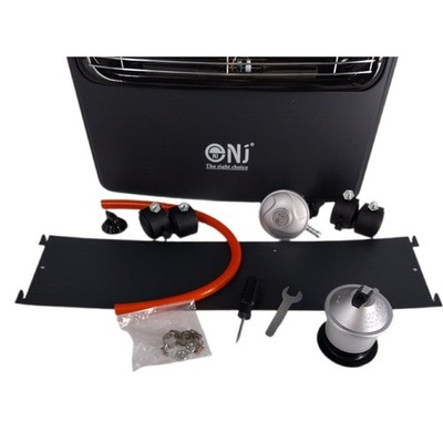 Tragbarer Gasheizer für Innenräume, mobil, faltbar, 4,2 kW, mit Regler-Set