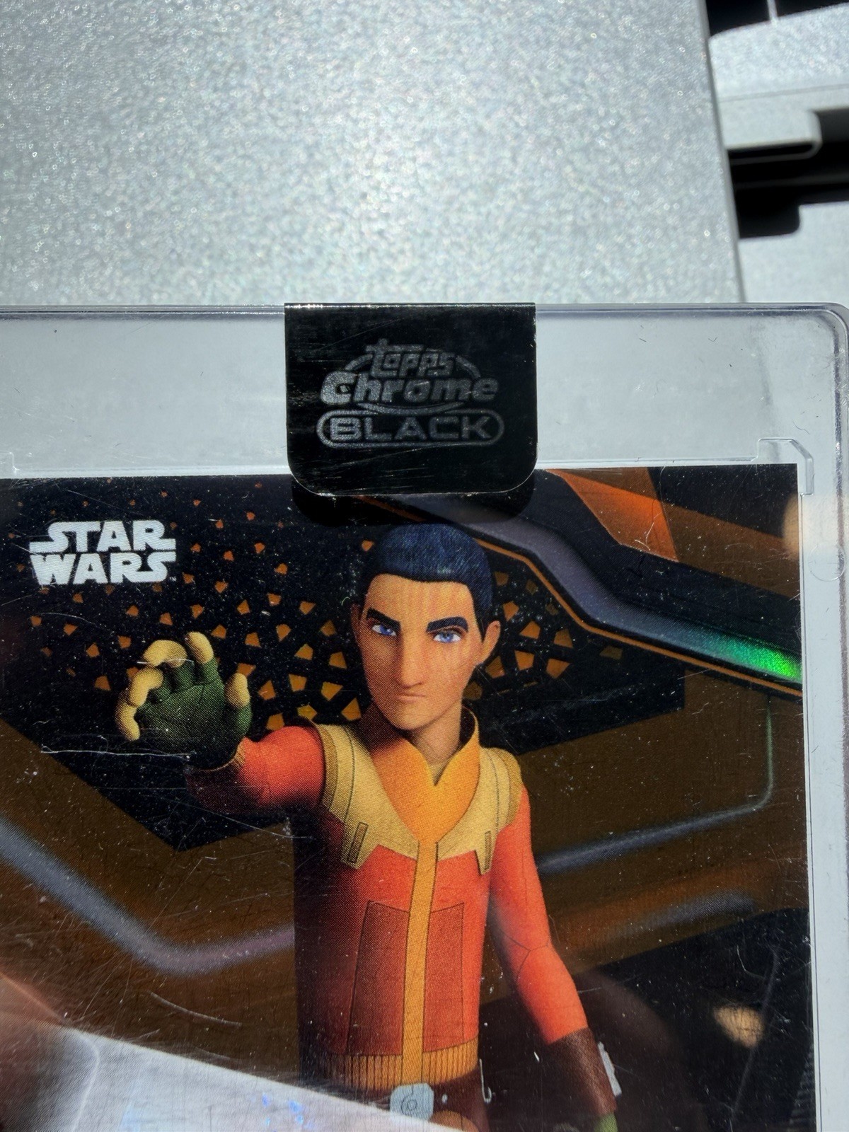 2022 Topps Chrome Black Star Wars /25 Taylor Gray as Ezra Bridger Auto Autograph view 4