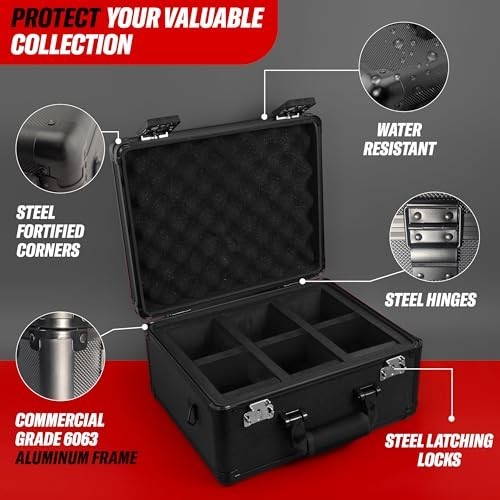 Graded Card Case 3 Row Storage Box for Sports Cards PSA Slabs with Foam Dividers - Picture 6 of 8