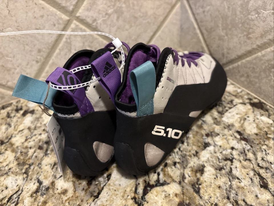adidas 5.10 Five Ten Grandstone Climbing Shoes Black Purple Men's BC0866 Sz 9.5 - Image 2 of 4